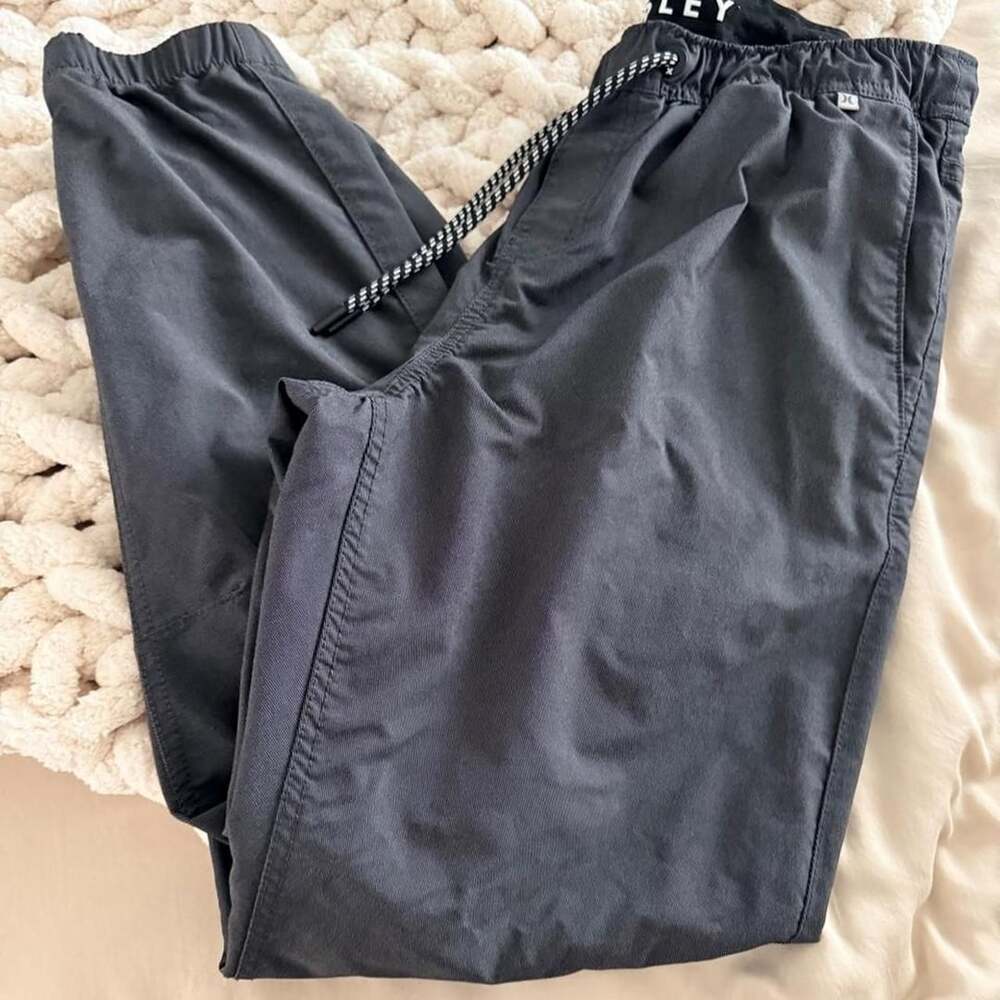 Hurley Men's Black Lightweight Athletic Jogger Pants Size Large - Picture 3 of 8